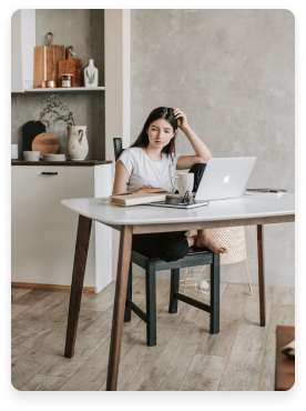 Female programmer reviewing algorithm performance metrics